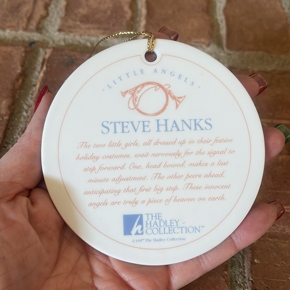 The Hadley Collection 1997 "Little Angels" by Steve Hanks Porcelain Ornament - Picture 4 of 5